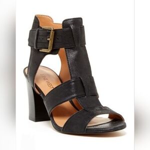NINE WEST, Black Strappy Heels